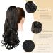 50cm Dark Brown Curly Claw Clip Ponytail Extensions | Wavy Hair Braid | Synthetic Hair for Women - Buy Online on GoSupps.com