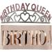 Beavorty Birthday Queen Crown and Sash Set Women Crystal Rhinestone Tiara Headband Birthday Sash for Birthday Decorations - Buy Online on GoSupps.com
