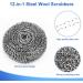 12 Pack Upgraded Stainless Steel Wool Scrubbers by ovwo - Heavy Duty Metal Scouring Pads for Tough Kitchen Cleaning - Buy Online on GoSupps.com
