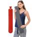 Peterpan Gray Classic Cable Knit Cover, Long hot Water Bottle Rubber, Hot Water Bag for Pain Relief, BPA & Phthalates Free, Holds 90 Fl Oz, Gray