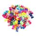 JpGdn 50pcs /25Pair Small Dog Hair Bows with Rubber Bands and Rhinestones Puppy Grooming Bows Doggies Cat Topknot Bowknot Pet Hair Accessories Color Random hair bows A