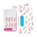 Buy KISS Classy Premium Press On Nails - Stunning French Design Long Square Shape 30 Nails & Nail Glue Included | International Shipping - Buy Online on GoSupps.com