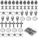 90 Pieces 3D Nail Charms Skull Charms Pumpkin Cross Skeleton Shape Nail Charm Halloween Metal Vintage Nail Charm Nail Design Jewelry Decor Halloween Nail Glitters for DIY Nail Cellphone Decoration