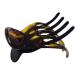 Parcelona French Basic Curved Paw Medium 3 1/4  Celluloid Acetate Side Slide In Jaw Yoga Hair Claw Wide Beak Hair Clip for Women and Girls Durable Stylish Paris Hair Accessories  Made in France (Savana)