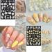 Baoximong 5D Embossed Spring Nail Decals - Self-Adhesive Yellow Pink White Kapok Camellia Design for Women - Buy Online on GoSupps.com