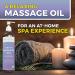 Organic Lavender Massage Oil (8 fl. oz.) - Non-Greasy Body Oil for Couples | USDA Certified | Relaxation Scented - Buy Online on GoSupps.com