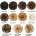 Black Messy Bun Hair Pieces 2PCS - Women's Wavy Curly Bun Extensions - Synthetic Chignon Scrunchies for Tousled Updo - Girls' Thick Hair Piece (1B#) - Buy Online on GoSupps.com