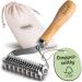 Dog brush - Effective removal of undercoat - sustainable FSC wood - soft care - double -sided fur brush - dogs & cats brush