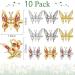 10 Pcs 90s Moving Butterfly Hair Clips | Elegant Hollow Wing Hair Pins | 3D Butterfly Barrettes for Women, Girls, Teens | Wedding Accessories - Buy Online on GoSupps.com