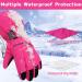 Olreco Kids Snow Gloves - Waterproof Winter Ski Gloves for Boys & Girls (7-10 Years) - Rose - Buy Online on GoSupps.com