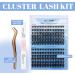 GEMERRY 240Pcs D Curl Cluster Eyelash Extensions Kit with Lash Bond and Applicator - DIY Individual Eyelash Kit for Personal Use (Kit-40D+50D-8-16-D) - Buy Online on GoSupps.com
