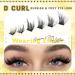 Paired Lashes Extension Kit Natural D Curl Russian Fox Eye Lash Individual Cluster Kit Wispy DIY Cluster Eyelash Extensions Kit with 96pcs Lash Clusters Bond and Seal Waterproof by Goddvenus K-foxy eye lash cluster 8 pairs - Buy Online on GoSupps.com