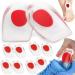 Sulpo 5 pairs gel - heel cushion - jet inserts against heel spur insert shoes - heel protection for shoes - gel insole men's women - heel pillow silicone 36 - 39 5 couples