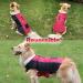 Etechydra Reversible Waterproof Dog Coat Vest with Reflective Trim, Warm Fleece Collar | Red+Black | Small - Buy Online on GoSupps.com