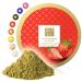 TEA Uniqo - Strawberry Matcha powder - ideal for ice cream latte shakes for baking cooking or drinking pure - green tea powder with strawberries taste 100% naturally in re -lockable can strawberry Matcha