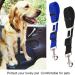 Ggisui 2pcs Adjustable Dog Seat Belt - Safety Belt for All Dog Breeds & Cats | Travel Accessories (42-70cm) - Black & Blue - Buy Online on GoSupps.com