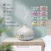 550ML White Aroma Diffuser | Large Room Essential Oil Diffuser with Ambient Light | Cool Mist Humidifier | 3 Timer Settings | Waterless Auto Off | Vaporizer for Home & Kids - Buy Online on GoSupps.com
