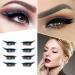Aaiffey Reusable Eyeliner Sticker with Eyelashes - Blue | Waterproof & Natural Makeup Stickers for Women - 4 Pairs (E117) - Buy Online on GoSupps.com