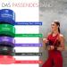 Fitness Band Pull Up Resistance Band Set - Tapping Aid & Training Book | Home Gym Equipment for Calisthenics & Bodybuilding - Buy Online on GoSupps.com
