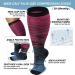 DHSO Plus Size Compression Socks 20-30mmHg for Wide Calf Support - Purple 4X-Large - Buy Online on GoSupps.com