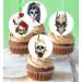 24 x Pre-Cut Halloween Mix 9 Edible Stand up Wafer/Rice Paper Cupcake Toppers Birthday Party Skulls Cake Decorations - Buy Online on GoSupps.com