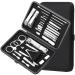 Manicure Set Nail Clippers Pedicure Kit 20 Pieces Stainless Steel Manicure Kit Professional Grooming Kits Nail Care Tools with Travel Case
