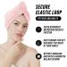 MOONQUEEN Coral Velvet Hair Towel Wrap for Women - Super Absorbent 380GSM Turban for Drying Curly Long Thick Hair - 3 Pack (Pink, 10x26 Inch) - Buy Online on GoSupps.com