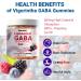 Liposomal GABA Gummies 500mg for Adult with 5-HTP & L-Theanine -Sugar Free Calm Gummies with GABA Supplement for Calm Fcous & Relaxation - Vegan 30 Servings Mixed Berry Flavor 60 Count (Pack of 1) - Buy Online on GoSupps.com
