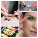 Pink Flower False Eyelashes Glue Holders with Tweezers - 200 Pieces for Lash Extension Application - Buy Online on GoSupps.com
