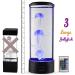 SensoryMoon Large LED Jellyfish Lava Lamp Aquarium with 3 Glowing Fake Jellyfish - 20 Color Changing Remote, Ocean Wave Projector - Kids Night Light - Buy Online on GoSupps.com