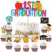 Graduation Cake Topper Graduation Cupcake Toppers Happy Kindergarten Graduation Cupcake Pick for Graduate Party Cake Decor (Nice Style 28 Pieces)