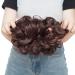 Silk-Co Hair Part with Rubber Band - Wavy Soft Bun Hair Extensions | Natural Black & Dark Red | 25g Thickening Messy Bun Updos - Buy Online on GoSupps.com