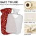 Snowflake Hot Water Bottle with Cover - Pain Relief for Women Girls & Children | 1L Eco-Friendly Hot Water Bag - Buy Online on GoSupps.com