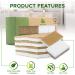 Zen Living Natural Sponge - Eco-Friendly Scrub Sponges for Kitchen - Non Scratch Biodegradable Scrubber Pads - Best Wooden Pulp Sponge (Brown-White 12 Pack) - Buy Online on GoSupps.com