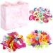 130PCS Hair Clips Set for Girls Butterfly Hair Clips Snap Hair Clips Baby Hair Ties with Cute Box Ideal for Girls and Kids
