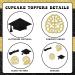 kreat4joy 24pcs Brain Graduation Cupcake Toppers Neurologist Graduation Congrats Grad Party Decor Neurology Party Decorations for Neuroscience Cake Decorations - Buy Online on GoSupps.com