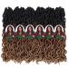 18 Goddess Faux Locs Crochet Hair - 6 Packs Gypsy Wavy Dreadlocks - 3 Tone Curly Braiding Extensions (#1B3027) | Soft & Lightweight - Buy Online on GoSupps.com