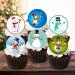 PRECUT Christmas Snowman Cupcake Toppers Mix Christmas Edible Cake Decorations Snowman Cake Toppers Xmas Cupcake Decoration Cute Snowman Cup Cake Topper (12) - Buy Online on GoSupps.com