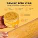 VOERUY Body Scrub Turmeric Exfoliating Body Scrub with Coconut Oil & Vitamin C Bikini Area Exfoliator Gently Exfoliate Body Hand and Foot Scrub Moisturized Skin for Women and Men 11.28oz/320g - Buy Online on GoSupps.com