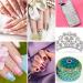 6800 Colorful Rhinestones & Pearl Nail Art Kit - Flatback Gems with Tweezers & Pen for DIY Nail Designs - Buy Online on GoSupps.com