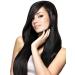 Hair2Heart 25x1g Real Hair Microring Loop Extensions 50cm - Straight #1B Natural Black - Premium Quality Hair Extensions for International Shipping - Buy Online on GoSupps.com