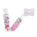 Milanti Pacifier Clip Set - 3 Clips + 18 Name Tag Labels | Universal Paci Holder for Binky Brands & Teethers | Rose & Yellow Floral Design - Unisex - Buy Online on GoSupps.com