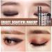 Reusable Eyebrow Stamp & Stencil Kit - Light Brown Brow Powder Makeup Set for Perfect Shaping - Buy Online on GoSupps.com