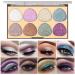 Eyeshadow Palette - 8 Colors Shimmer Eye Shadow Eye Shadow Powder Makeup Pallet Highly Pigmented Ultra Shimmer Fovolat M1