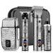 Dumite Professional Hair Clippers for Men Hair Clippers+T-Blade Trimmer+Electric Shaver+Nose Hair Trimmer Set 4 in 1 Cordless Barber Hair Cutting Kit LCD Display Gifts (Gray)