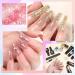 UR SUGAR Poly Gel Nails Set | 6 Colors Nail Extension Builder Gel Kit with Base & Top Coat | DIY Manicure at Home | Glitter Nude & Clear Polygel - Buy Online on GoSupps.com