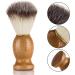 Men's Beard Shaving Brush - Premium Wood Handle Grooming Tool for Smooth Shave & Facial Care - Buy Online on GoSupps.com