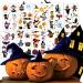 Glow in the Dark Halloween Temporary Tattoos for Kids - 190 pcs Trick or Treat Gift with Ghost, Monster, & Pumpkin Designs - 12cm x 7cm - Buy Online on GoSupps.com