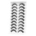 6D Fluffy False Eyelashes - 10 Pairs Natural Cat-Eye Faux Mink Lashes | Thick Soft & Reusable | New Makeup by Happy Heartbeat (ID9) - Buy Online on GoSupps.com