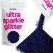 Hemway Fine Black Holographic Glitter 100g 3.5oz Cosmetic Safe 1/64" 0.015" 0.4mm Black Holographic Fine - 100g